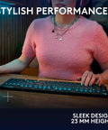 Full Size Wireless Gaming Keyboard Featuring Legit Clicky Switches And Seamless Tri Mode Pairing For PC Gamers Seeking Zero Latency Delays And Truly Smooth Customization Flow on a modern desk.