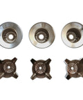Three-Handle Bathtub And Shower Remodel Kit for Central Brass Faucets with chrome flanges and diverter components