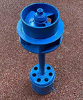 Micro Hydro Generator Turbine for River Water Power, 1.5kW Axial Flow Turbine, blue single-phase with copper wire core