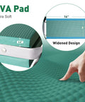 Close-up of Two In One Garden Kneeler And Seat Bench with 8 inch wide EVA foam pad and 16 inch design detail for comfort.
