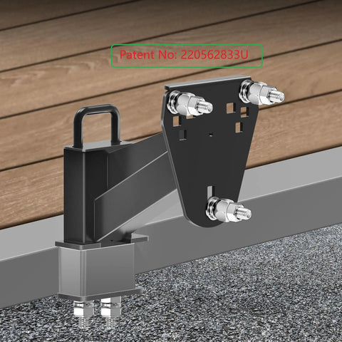 Stake Pocket Spare Tire Carrier For Trailers Heavy Duty Spare Tire Mount Bracket In Powder Coat Black Steel with double screw fixation