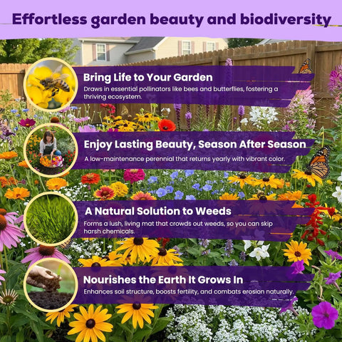 Bulk Wildflower Seeds Pack With Sixteen Varieties Perennial And Annual To Attract Bees Butterflies And Hummingbirds High Germination For Outdoor Pollinator Gardens A Totally Sweet Gift For Mom And Garden Lovers