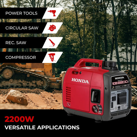 2200 Watt Inverter Generator For Outdoor Job Sites And Backup Power near construction equipment