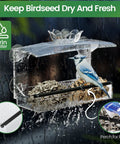 Clear Window Bird Feeder With Strong Suction Cups And Removable Seed Tray Acrylic Transparent Bird House for outdoor use
