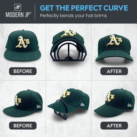 Hat Brim Bender Kit 4 Pack With Dual Curve Slots And Steaming Option Perfect Curving Tool For Soft Or Firm Brims USA Patented