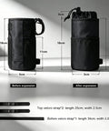 Rock Solid Insulated Bike Cup Holder For Epic E-Bike Offroad MTB Rides Keeps Your Drink Ice Cold Or Scalding Hot With Thick Foam Protection During Wild Adventures And Camp Tours Leak Proof Gear, black foam cup holder, 18cm tall, velcro straps