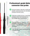 Extension Probe Tip Set For RCT2 With 0.8mm Gold-Plated Micro-Probes, Compatible With Fieldpiece RCT2 ADK7 ADLS2 shown on PCB