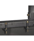Close-up of Heavy Duty Steel Utility Truck Rack mounting hardware, showing secure adjustable fittings for full size beds.