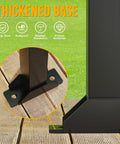 Beefy Trailer Tool Rack Shovel Holder with Six Tool Holes and Rubber Grommets heavy duty steel mount thickened base.