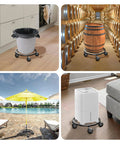 10.24 Inch Plant Caddy With Wheels For Indoor And Outdoor Use, 360 Degree Lockable Casters shown with various household items