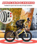 Cyclist with 2 Pack 26 By 2Point125 Inch Folding Bicycle Tires With 26 Inch Inner Tubes And Tire Levers Included For Beach Cruiser
