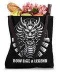 Dragon Boat Racing Tote Bag For Fans And Athletes, Festival Vibe Style, Water Sports Inspired Carryall with dragon head design