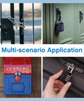 10 Pack Resettable 4 Digit Combination Lock Padlocks Waterproof Locker Locks Small Outdoor Tough As Nails Dope Combo Locks in use