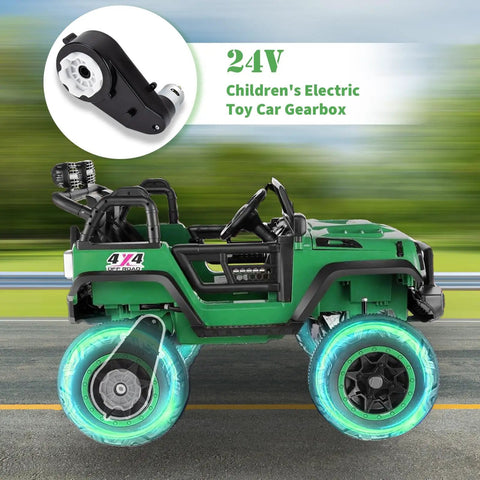 Upgrade Your Kids 24V Ride On Car With A High Speed Gearbox Motor 2 Pack 40000 RPM Replacement Parts shown inside toy vehicle