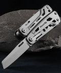 Fortitude BF 206 17 In 1 Stainless Steel EDC Multi Tool Pocket Knife With Nylon Sheath For Camping Hiking Survival