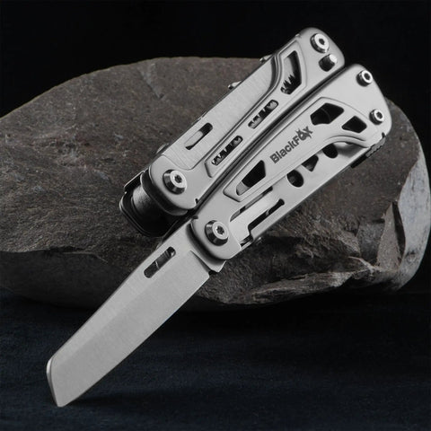 Fortitude BF 206 17 In 1 Stainless Steel EDC Multi Tool Pocket Knife With Nylon Sheath For Camping Hiking Survival