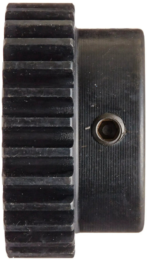 Side view of Spur Gear With 14.5 Degree Pressure Angle, 16 Pitch, Half Inch Bore, Two and a Half Inch Outer Diameter, 38 Teeth