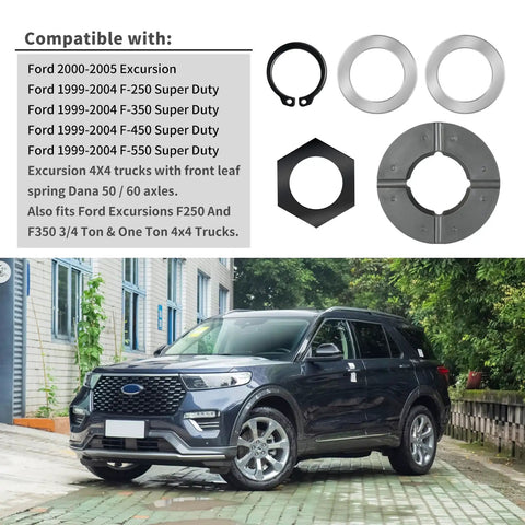 Top Shelf Thrust Washer And Snap Ring Kit Compatible With Ford F250 F350 Excursion 98 To 04 Super Duty 4x4 Truck Rock Solid Street Slick Replacement Parts