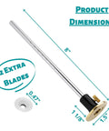Wheel Marking Gauge With Two Extra Blades And Laser Engraved Graduations And A Solid Brass Face Adjustable For Precise Parallel Layouts