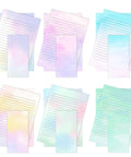 Chic Letter Paper Set With Envelopes 8.18 By 5.5 Inch Size 30 Letter Sheets And 18 Envelopes Six Floral Pastel Designs Smooth Paper