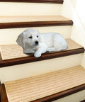 Soft Edging Stair Treads Non Slip Carpet Mats For Indoor Wooden Steps 28x9 Inch Stair Runners Set Kid And Dog Friendly