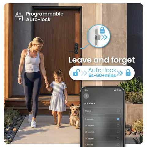 Ultra Smooth Ai Biometric Fingerprint Smart Lock Door Handle With Easy Peasy No Sweat Keyless Entry And Quick As Lightning Auto Unlock To Keep Your Crib Secure Today