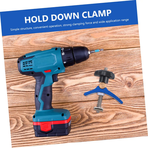 Woodworking Hold Down Clamp Quick Act T Track Clamp For Carpentry, Versatile Workpiece Fixer For Secure Alignment And Pressure, Precise Cuts And Joints, Ideal For Miter, Routing, And Saw Projects