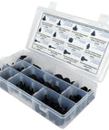 160 Piece Black Automotive Rubber Bumper Assortment Kit For GM Ford Chrysler Cars Trucks Replacement 20030 8210 in open case