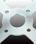 Beefy 420 Chain Sprocket detail, 50 Tooth, 40mm Bore showing close-up of mounting holes and grooves for mini bikes and go-karts.