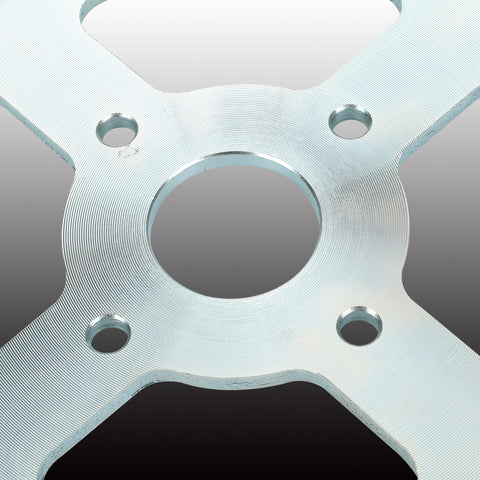 Beefy 420 Chain Sprocket detail, 50 Tooth, 40mm Bore showing close-up of mounting holes and grooves for mini bikes and go-karts.