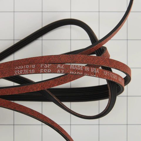 OEM Dryer Drum Belt Replacement 6 By 7 By 1 Inch Black Durable Genuine OEM Part For Smooth Tumble Drying Easy Install Works Like A Champ Fits Most Domestic Dryers High Quality Belt For Long Lasting Performance.