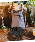 Hydroponic Plant Basket Net Pots 2 Pack For Veggie Growing, Lightweight Plastic Mesh Pots, Easy To Move And Relocate, black mesh pot on soil for indoor hydroponics