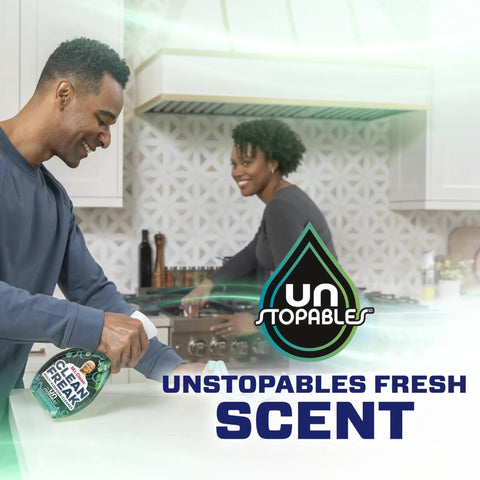 People using Clean Freak Multi Surface Cleaning Spray Starter Kit With Deep Cleaning Mist And Refill Bundle, Unstopables Fresh Scent