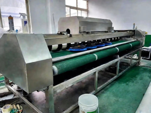 Professional Automatic Industrial Washer Dryer That Kills Stubborn Carpet Dirt Without A Sweat And Delivers Serious Bang For Your Buck While Keeping Commercial Floors Looking Spotless Under Heavy Daily Wear in a commercial cleaning setup.