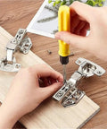 Installing Two Pack Stainless Steel Cabinet Door Hinges With Hydraulic Damper And Soft Close Quiet Wardrobe Hinge Set