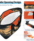Western Desert Cowboy Insulated Cooler Bag with wide opening, sturdy zippers, ticket pocket, padded handle, and easy-clean interior.