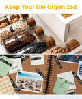 Super Slick Manual 3D Embossing Label Maker With Tape Roll Inkless Quiet Rotation for organizing spices and scrapbook details.