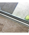 Sturdy Steel Sliding Door Security Bar That Will Not Bend Or Pop Out Adjustable From 26.5 Inches To 51 Inches Easy Install For Extra Home Security Fits Most Doors Durable Locking Design installed on sliding glass door