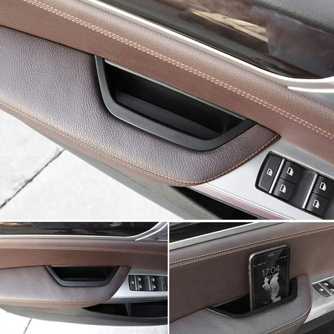 Door Armrest Cover For BMW X3 X4 Driver Side Armrest Storage Compartment Shield Black Fits X3 F25 2010 2016 X4 F26 2014 2017