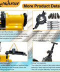 Straight Up Heavy Duty Workhorse Electric Pipe Threader And Cutting Tool 1 2 To 4 Inch NPT BSPT Die Set 220V 750W Solid Rig with chucks and threading dies.