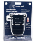 Float Switch For Bilge Pump Automatic Conversion, 12 And 24 Volt CE Rated, 36 Inch Wire, Low Profile Mounting On Any Surface