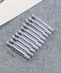 24 Sets Cam Lock Fasteners For Cabinet And Furniture Assembly, Iron And Nylon Construction, viewed on fabric surface