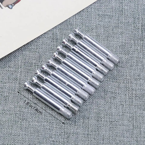 24 Sets Cam Lock Fasteners For Cabinet And Furniture Assembly, Iron And Nylon Construction, viewed on fabric surface