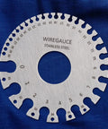 Stainless steel round wire gauge from Metal Sheet Thickness Gauge Set Of 3 Dual Sided Round Gauge And Wire Gauge For Welding.