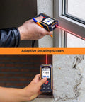 Dual Laser Measuring Tool With Bidirectional And Unidirectional Modes, Measures Up To 393 Feet With Precision, Built For Quick Home Improvement And DIY Projects, Easy One Hand Use. measuring window trim and wall opening