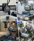 Digital Dial Indicator 1 Inch 25.4 mm With LCD Readout And Ultra Precise 0.001 mm 0.00005 In Resolution in industrial use.