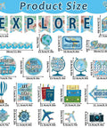 Travel The Map Bulletin Board Set For Classroom Decor With World Map Borders Adventure Cutouts Product Size Details