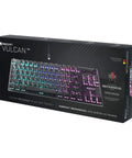 Top Tier Tenkeyless Mechanical Gaming Keyboard Featuring Silent Linear Switches And Dynamic Rgb Lighting Ultra Slim Profile in packaging.