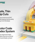 Heavy Duty Workhorse Push Block Compatible With Table Saws Routers Jointers And Band Saws Featuring Rock Solid Non Slip Grip To Completely Banish Kickback For Flawless Woodworking Projects Around The Home Shop 2 Pack in action for safe rip cuts.