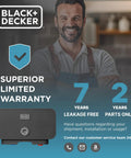 Image of Black and Decker Hot Water On Demand Tankless Electric Water Heater For One Sink 3.5 kW 120 V 0.5 GPM With Pressure Relief Device.